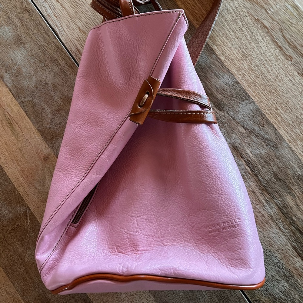 VERA PELLE foldable backpack (made in Italy)